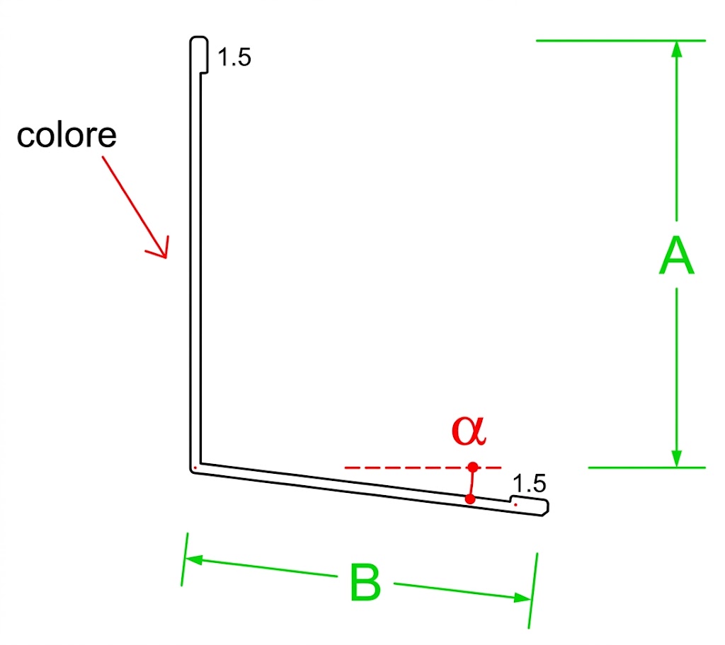 L avec méplats extérieurs colorés - image 2