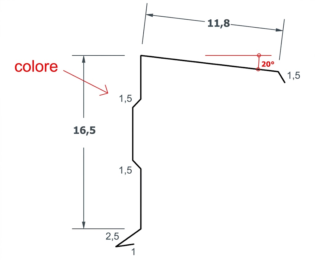 Universal roof tile sv 33.3